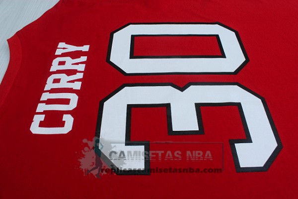 Camiseta Manga Corta Davidson College Curry Rojo